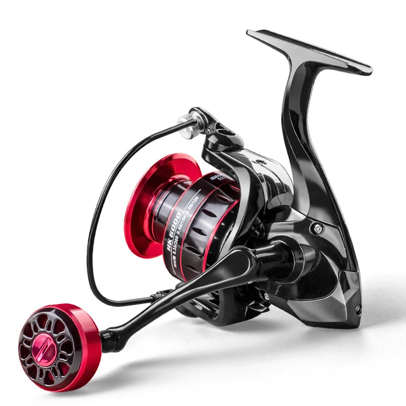 LINNHUE Fishing Reel 1000-7000 Spinning Reel, Metal EVA Ball Grip Metal Spool Fishing Reel.