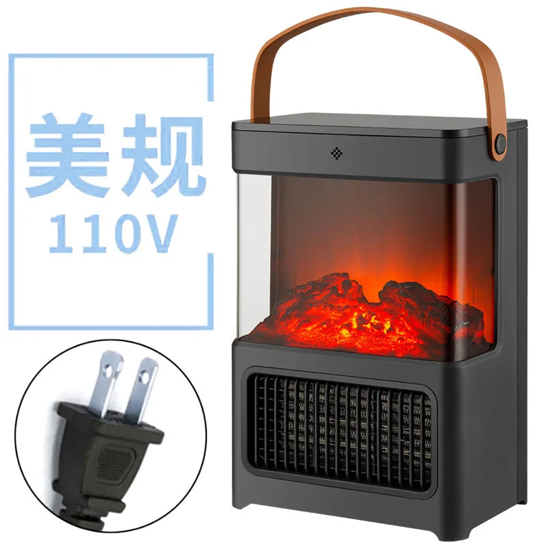 New simulated flame heater electric 2000W bathroom heater fireplace