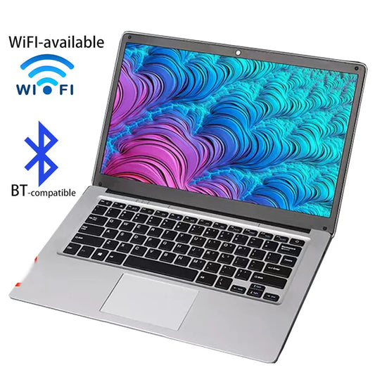 Ordinateur portable étudiant abordable de 14 pouces 2025, portable économique sous Windows 10 pour l'école, léger Intel.