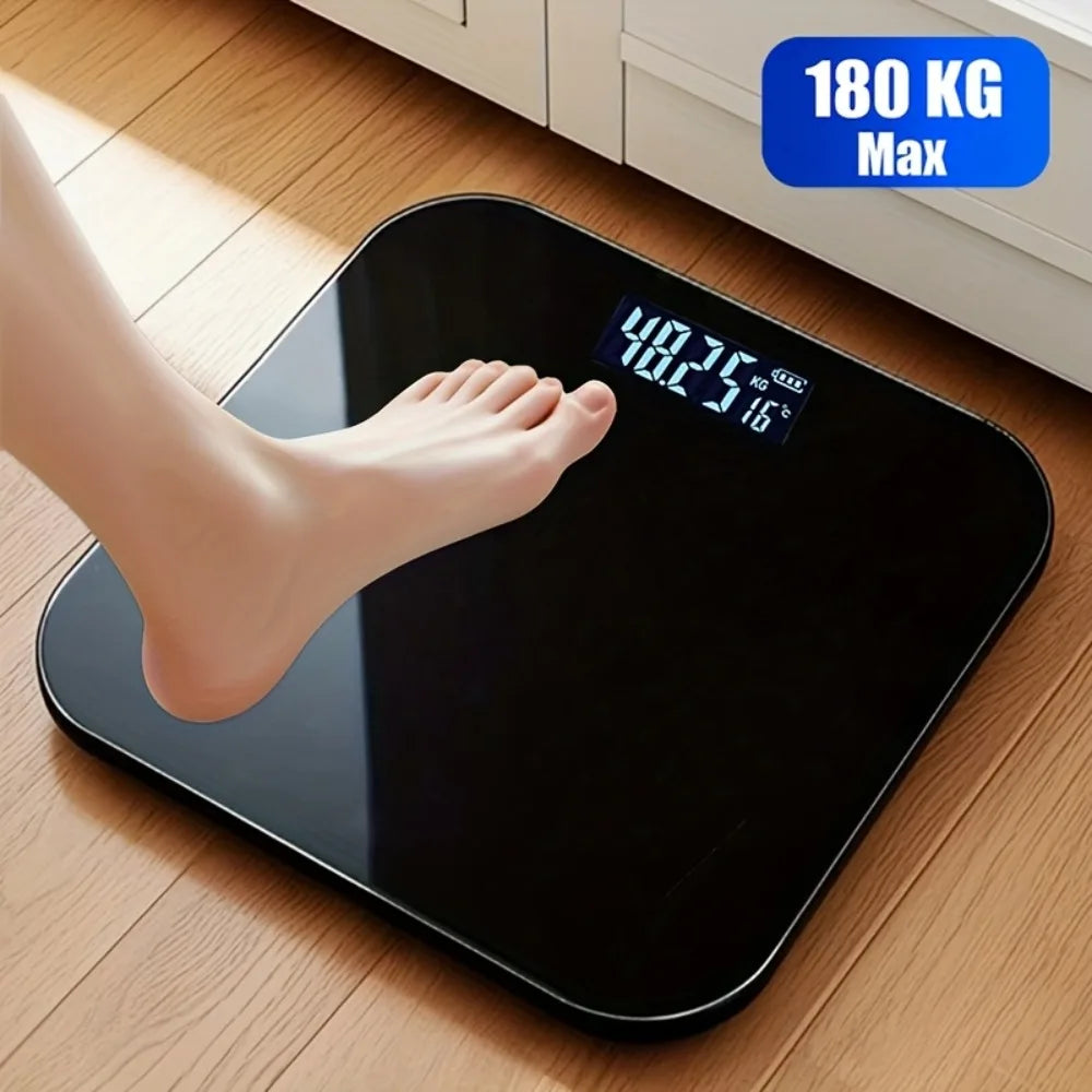 Smart Electronic Scale ,High Precision Body Fat Measurement, Battery Powered LCD Display with Temperature.