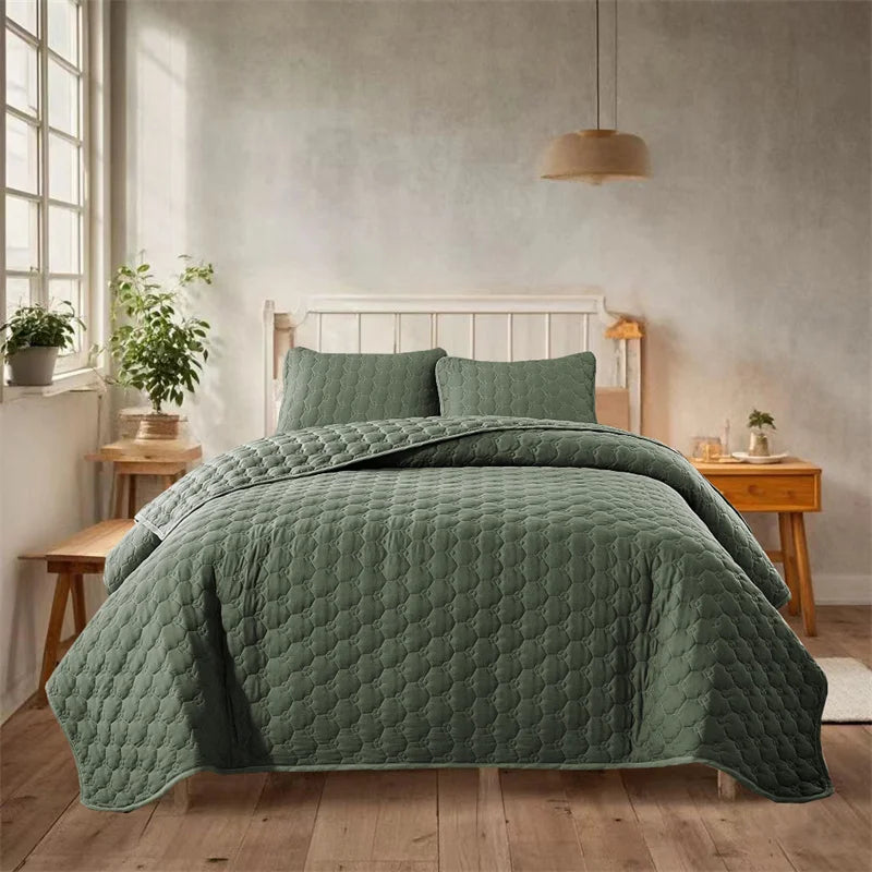 Soft Bedspreads Bed Coverlets Queen Quilt Bedding Pillow Shams, Queen Size Coverlet