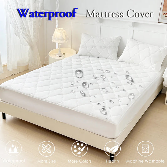 Waterproof Bedspreads Covers Fitted Sheets for Single/ Double/King/Queen Beds