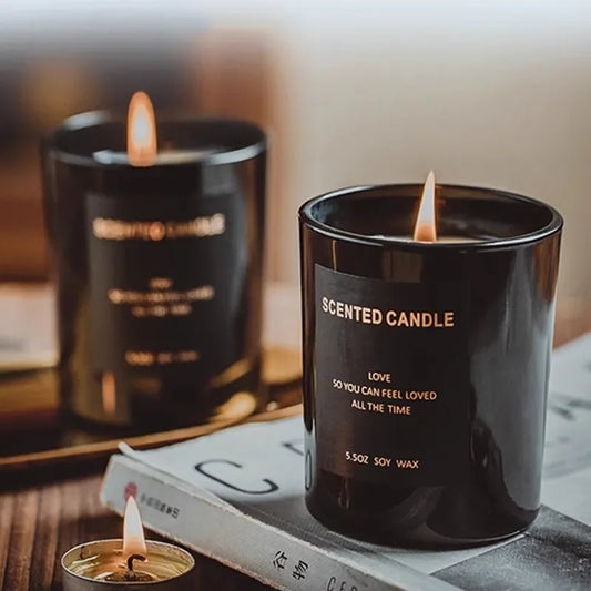 2Pcs Gift Box Set Aromatherapy Essential Oil Rattan Handmade Clear Scented Candle Lamp Companion Return Gift Fragrance Diffuser