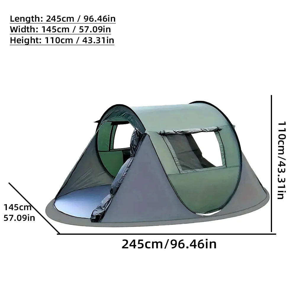 Waterproof Pop-Up Tent for 5-8 People Outdoor Camping Hiking