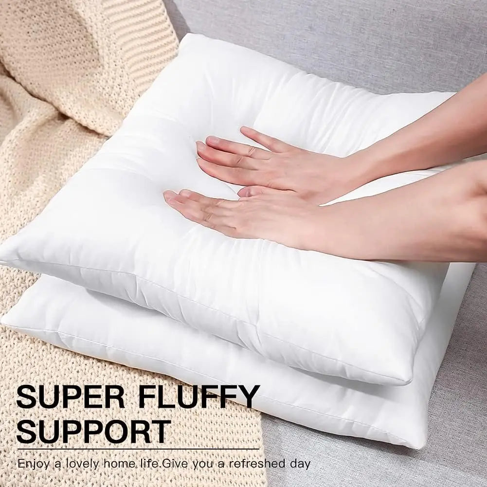 1/2 Pcs Bedding Throw Pillow Inserts, 18 x 18 Inches Pillows.