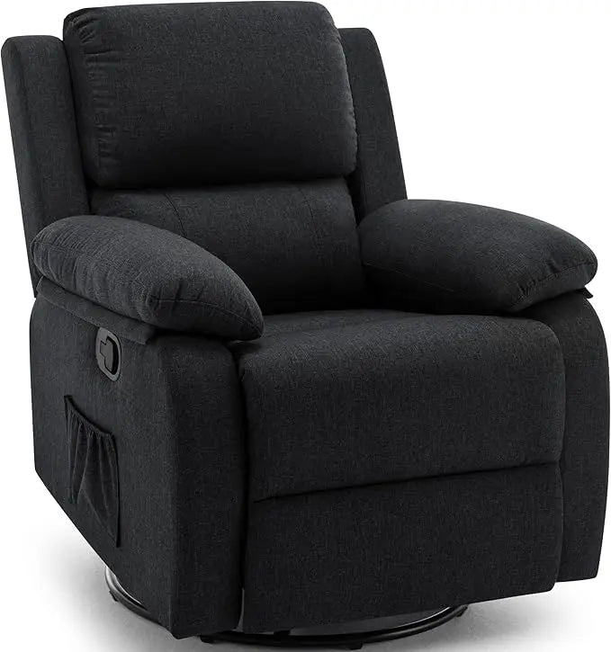 360 Swivel Rocker Chair for Adults, Recliner Chair, Upholstered Fabric Glider .