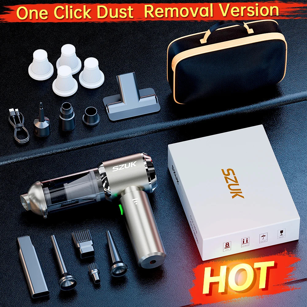 Car Vacuum Cleaner Strong Suction Portable Handheld  Machine