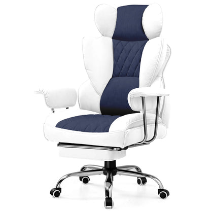 Big and Tall Gaming Chair with Pocket Spring, Lumbar Support Footrest