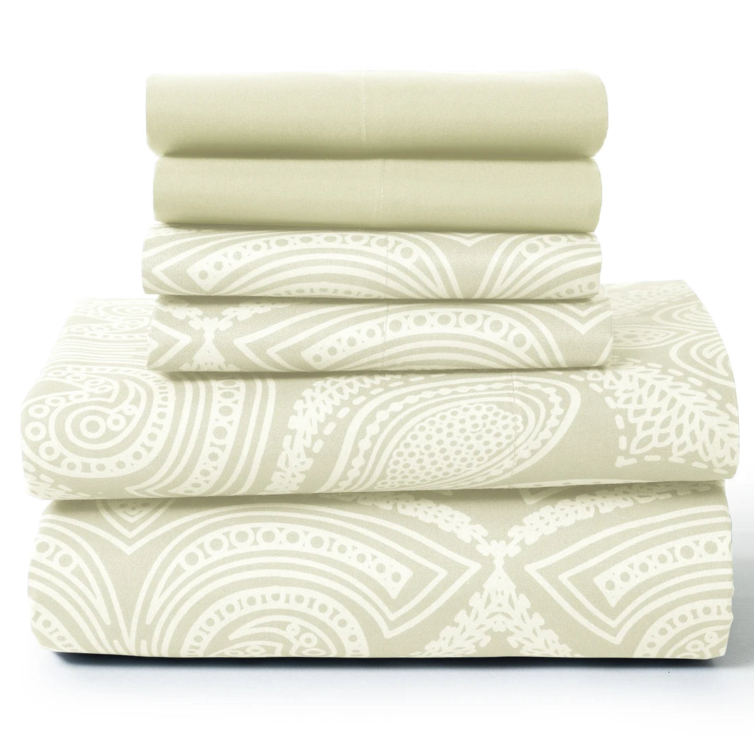 Lux Decor 6Pc Paisley Sheet Set
