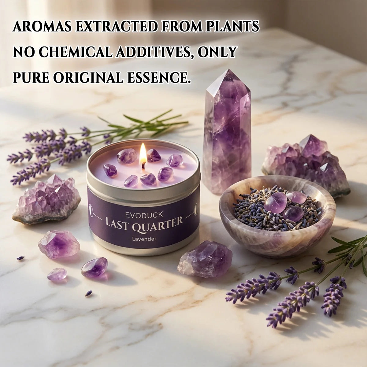 EVODUCK Moon phase Scented Candles, 3oz Law of Attraction, Energy Boosting Home Decoration.