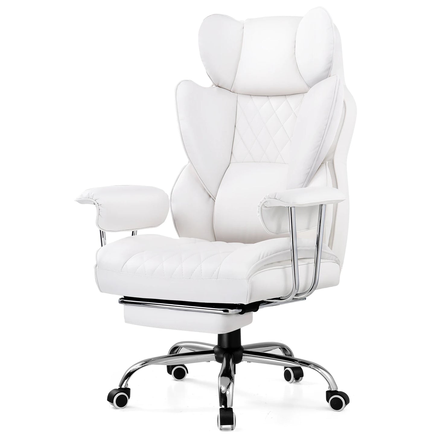 Big and Tall Gaming Chair with Pocket Spring, Lumbar Support Footrest