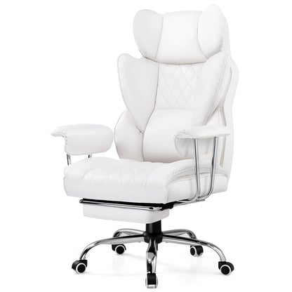 Big and Tall Gaming Chair with Pocket Spring, Lumbar Support Footrest