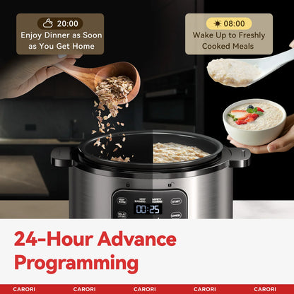 Pressure Cooker 6QT Stainless SteelCeramic Inner Pot,  1000W