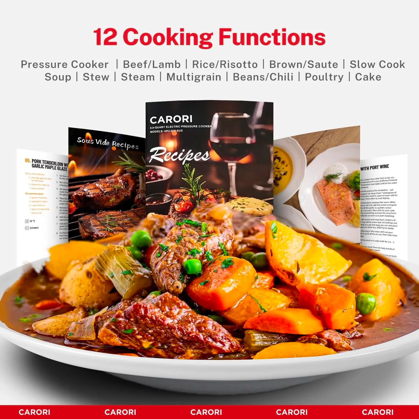 9-in-1 Electric Pressure Cooker 6 Qt, Programmable Multi-Function with