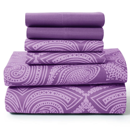 Lux Decor 6Pc Paisley Sheet Set