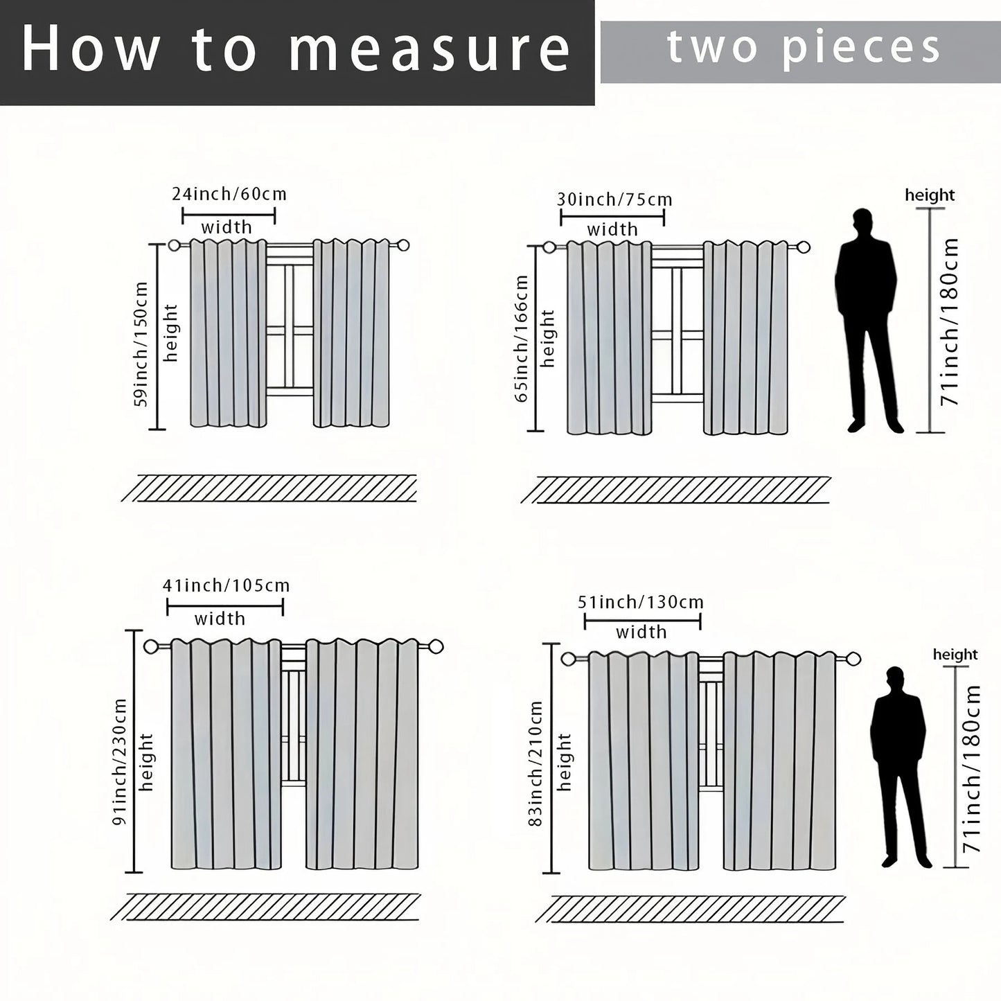 JIT 2pcs Dreamy Floral Blackout Curtain, Cherry Blossom Cat Design Polyester Drapes.