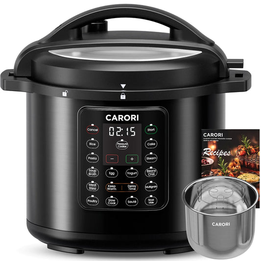 1200W 12-in-1 Electric Pressure Cooker 8Qt