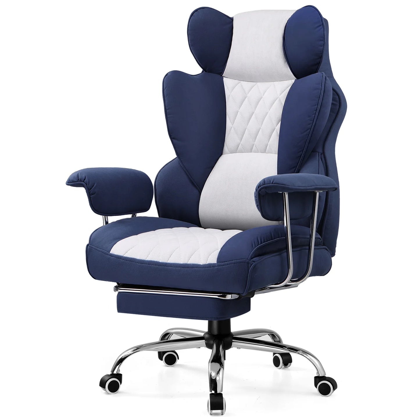 Big and Tall Gaming Chair with Pocket Spring, Lumbar Support Footrest