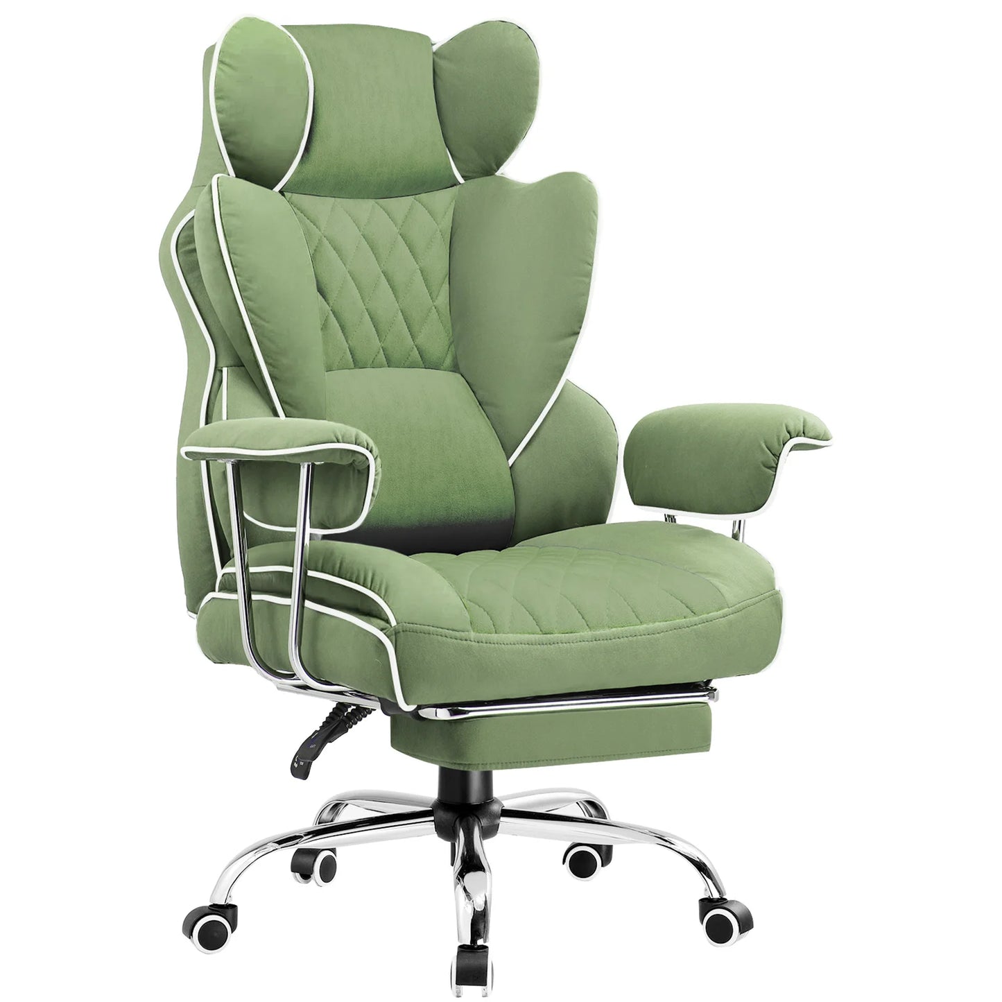 Big and Tall Gaming Chair with Pocket Spring, Lumbar Support Footrest