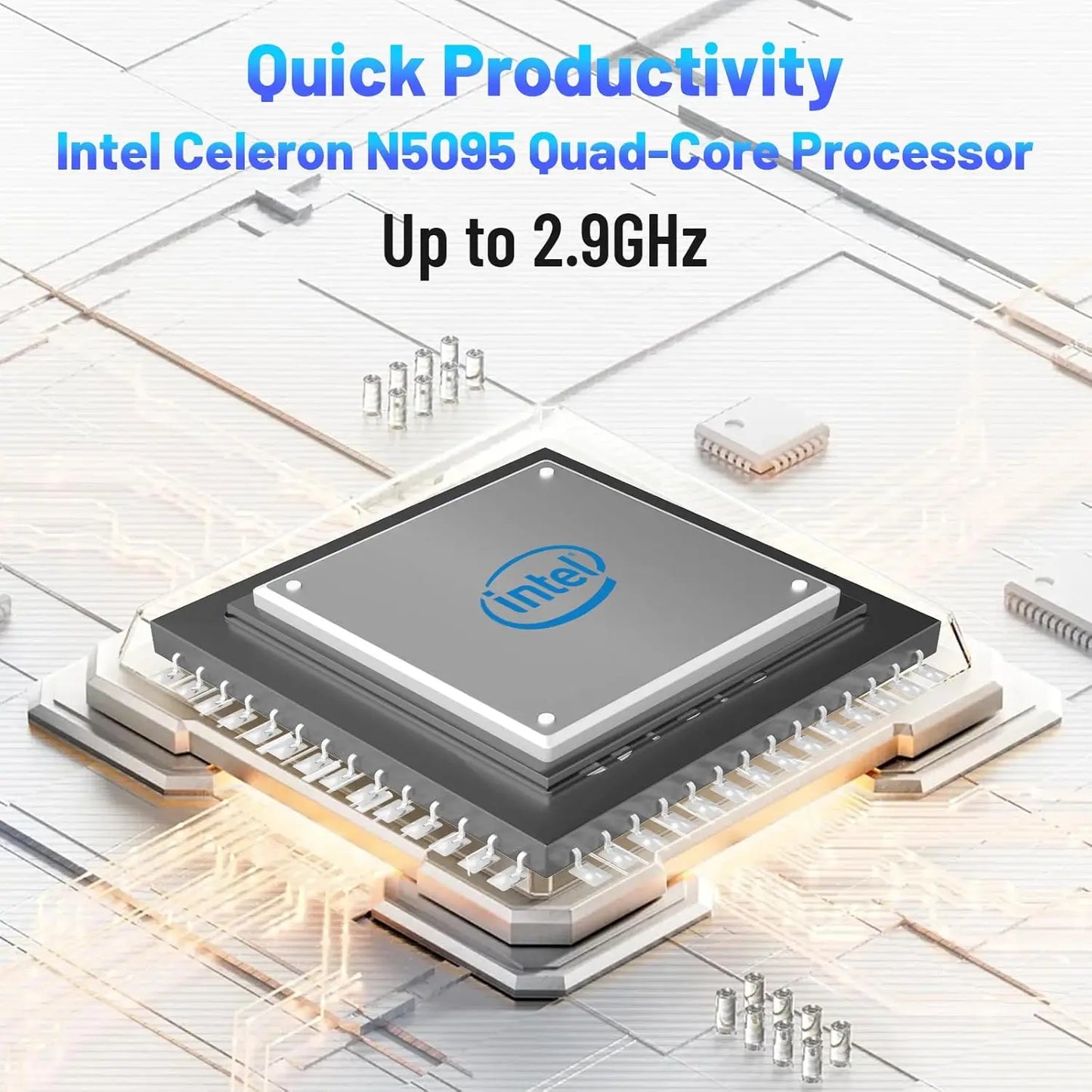 15.6 Inch Laptop Windows11 Notebook,16G RAM, 512GB SSD, Quad-Core Intel Celeron, N5095 Processors,1080P IPS FHD Laptop Computer.