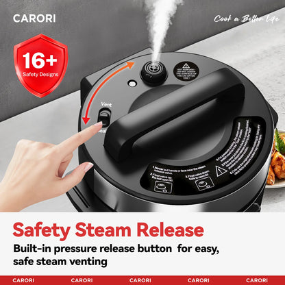 Pressure Cooker 6QT Stainless SteelCeramic Inner Pot,  1000W