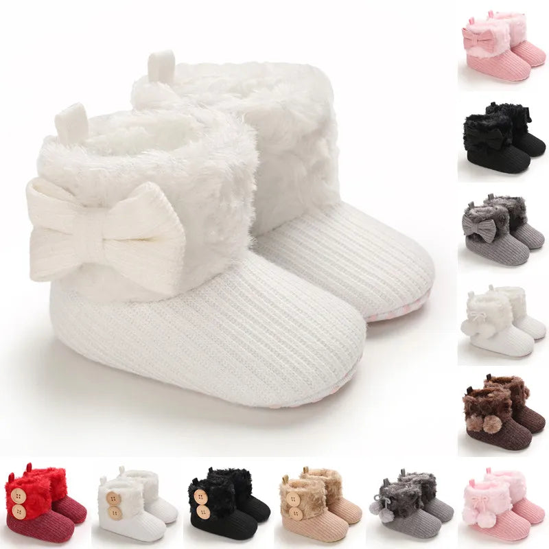 0-18M  Boots For Newborn Baby Girl Snow Boots, Winter Shoes Baby Boy Thermal Shoes.