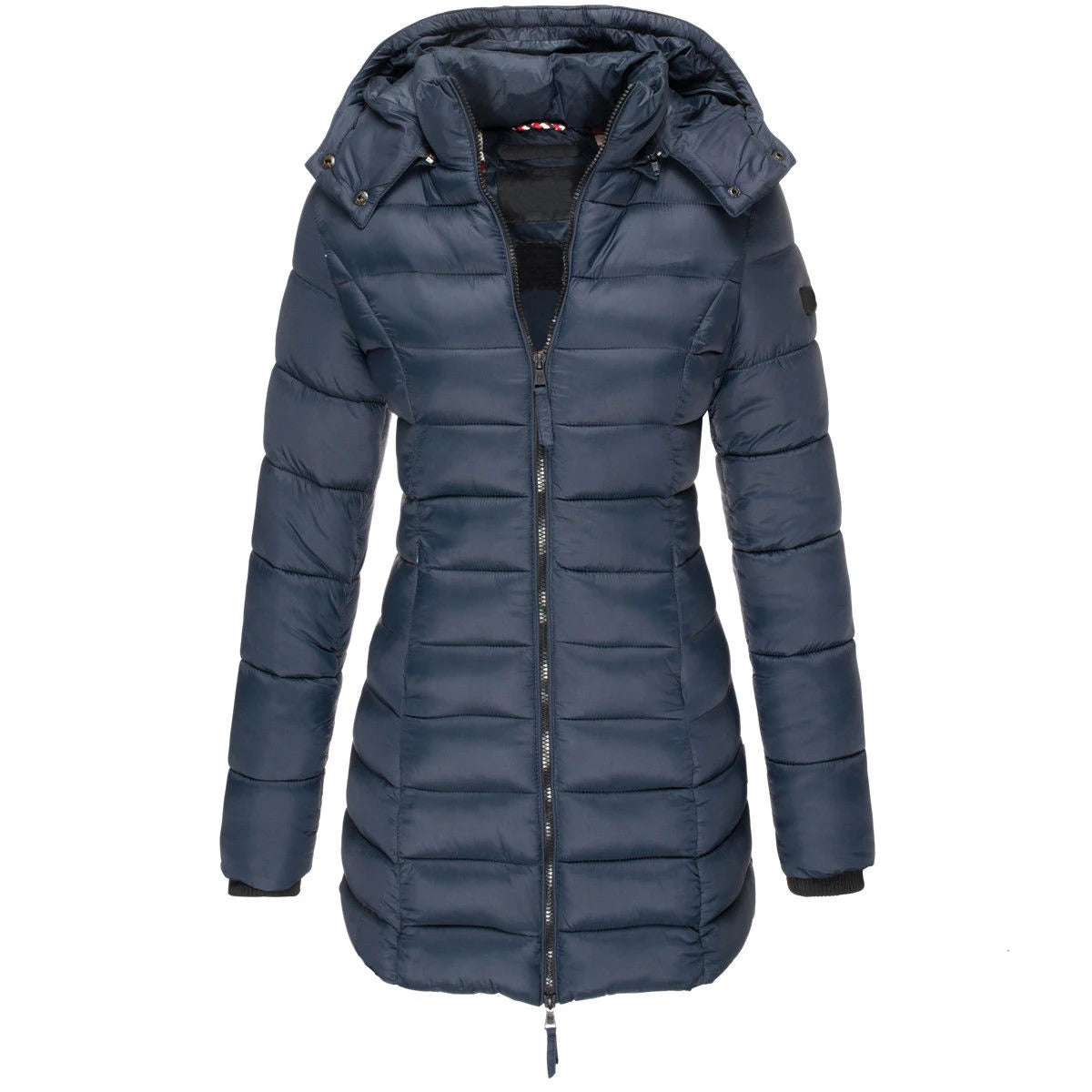Winter Jackets for Women Zipper Hooded Cotton Padded Jackets.