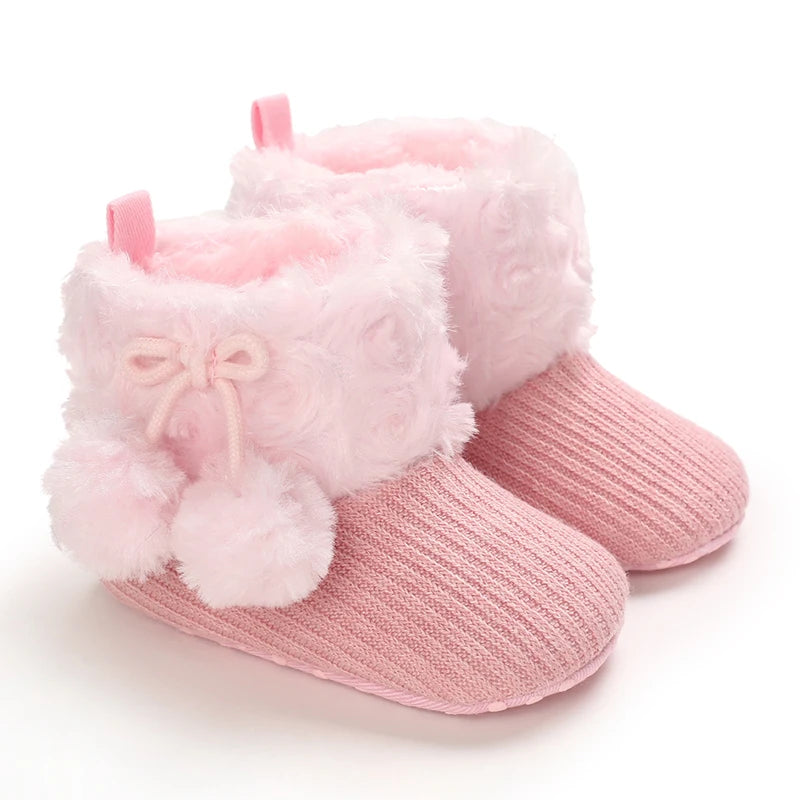 0-18M  Boots For Newborn Baby Girl Snow Boots, Winter Shoes Baby Boy Thermal Shoes.