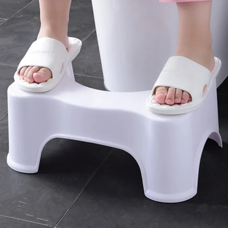 Folding toilet step stool comfortable squat stool suitable for all toilets, easy to store