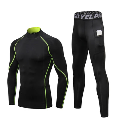 Thermal Underwear Sets Men High Collar Winter Long Johns