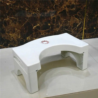 Folding toilet step stool comfortable squat stool suitable for all toilets, easy to store