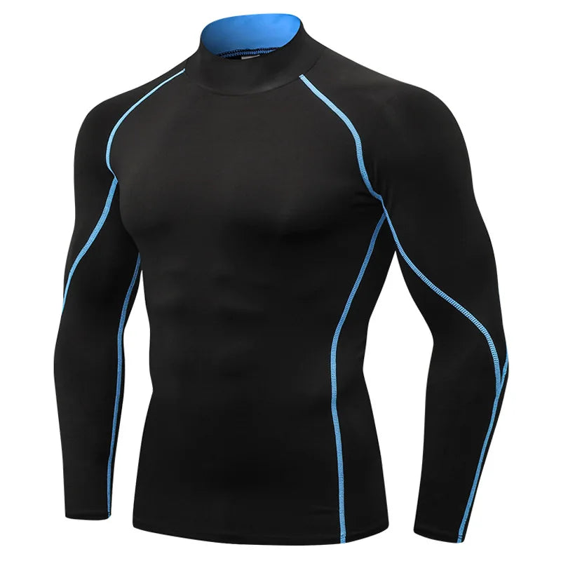 Thermal Underwear Sets Men High Collar Winter Long Johns