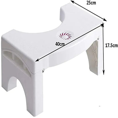 Folding toilet step stool comfortable squat stool suitable for all toilets, easy to store
