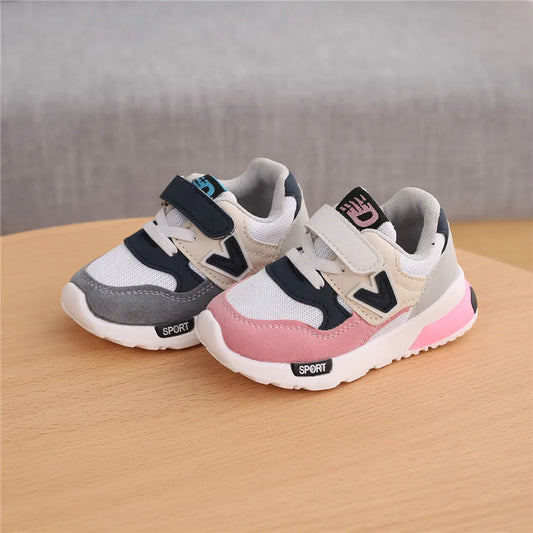 Spring Autumn Kids Shoes Baby Boys, Girls, Children's Casual Sneakers, Breathable Soft Anti-Slip Running Sports Shoes.