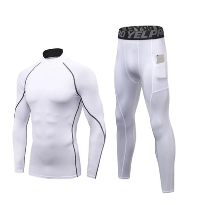 Thermal Underwear Sets Men High Collar Winter Long Johns