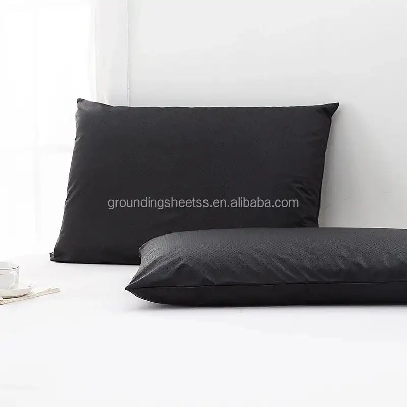 Grounding Pillowcase with Grounding Cord, Reduce Inflammation Sleep Therapy Conductive Pillowcases