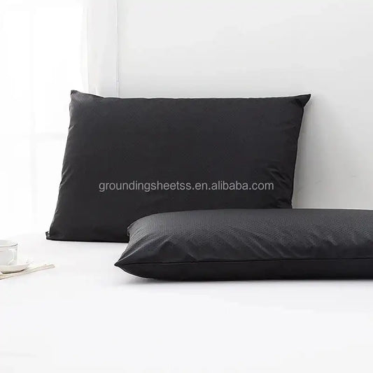 Grounding Pillowcase with Grounding Cord, Reduce Inflammation Sleep Therapy Conductive Pillowcases