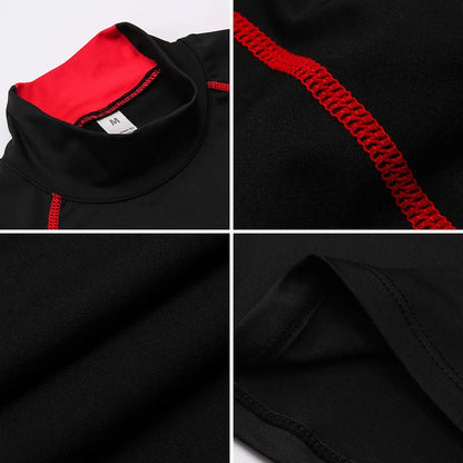 Thermal Underwear Sets Men High Collar Winter Long Johns