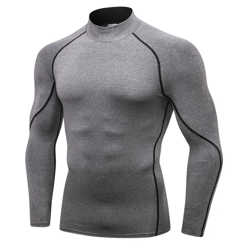 Thermal Underwear Sets Men High Collar Winter Long Johns