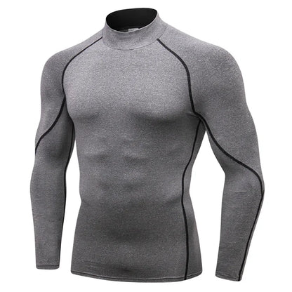 Thermal Underwear Sets Men High Collar Winter Long Johns