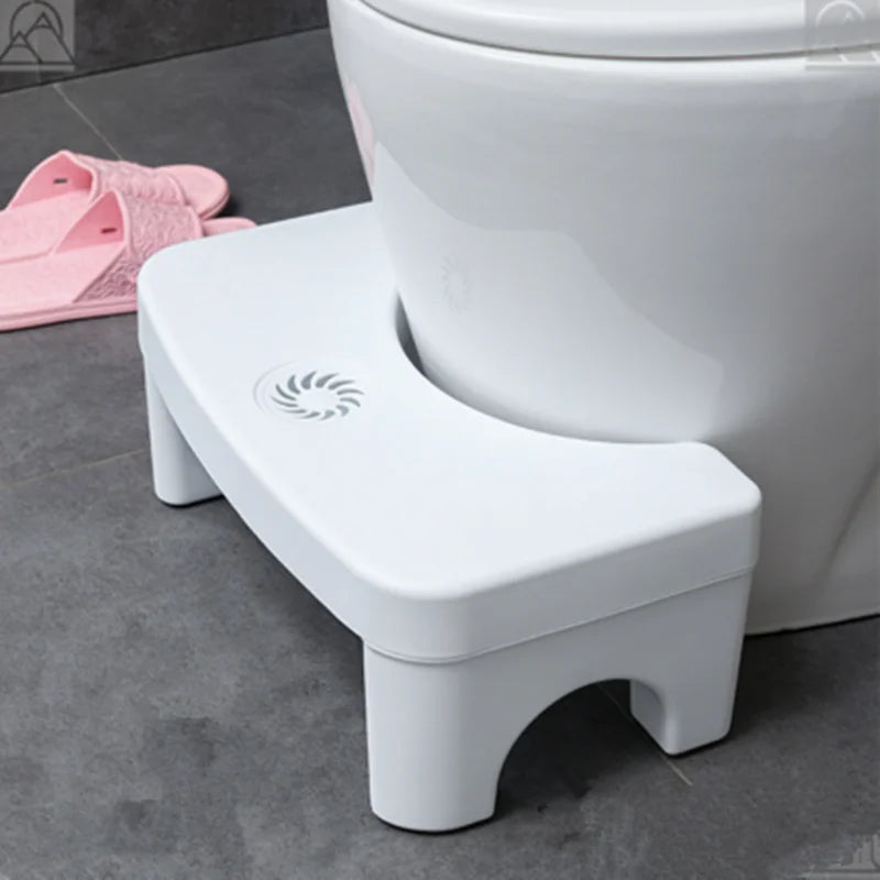 Folding toilet step stool comfortable squat stool suitable for all toilets, easy to store