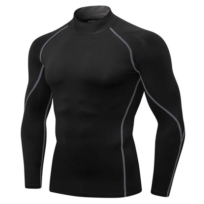 Thermal Underwear Sets Men High Collar Winter Long Johns