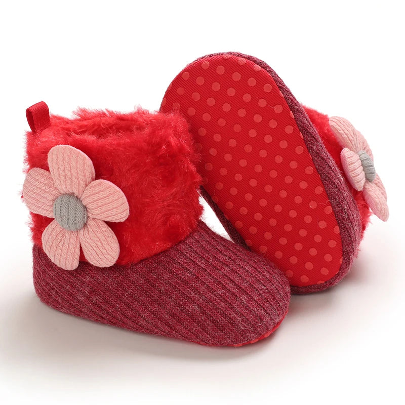 0-18M  Boots For Newborn Baby Girl Snow Boots, Winter Shoes Baby Boy Thermal Shoes.