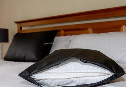 Grounding Pillowcase with Grounding Cord, Reduce Inflammation Sleep Therapy Conductive Pillowcases