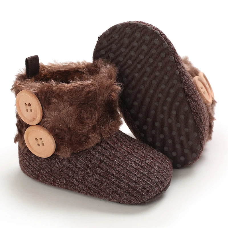 0-18M  Boots For Newborn Baby Girl Snow Boots, Winter Shoes Baby Boy Thermal Shoes.