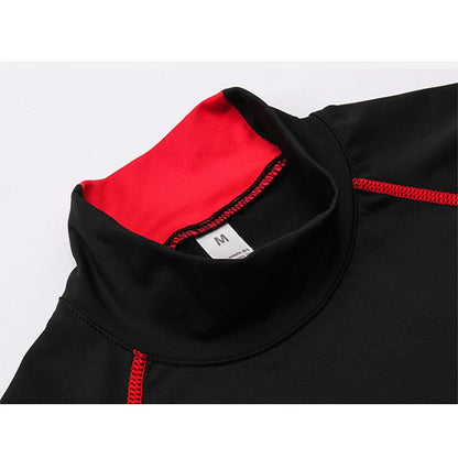 Thermal Underwear Sets Men High Collar Winter Long Johns