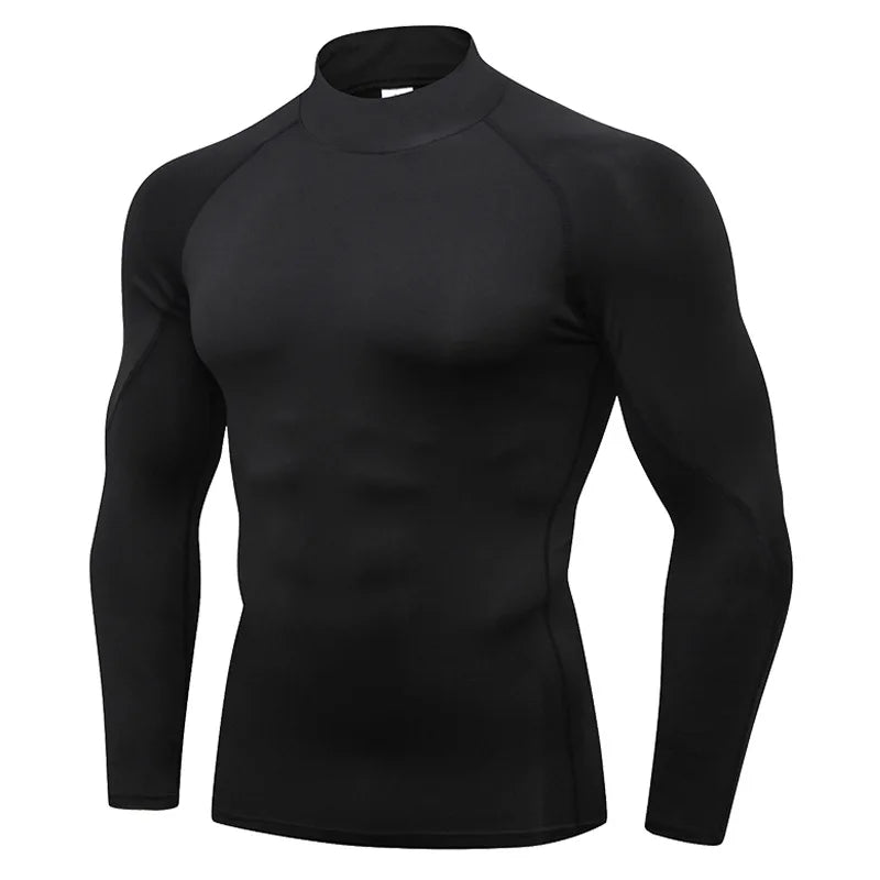 Thermal Underwear Sets Men High Collar Winter Long Johns
