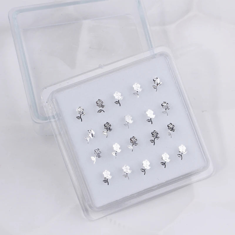 Nose Piercing Jewelry for Women Men , Straight Bar Nostril Ring