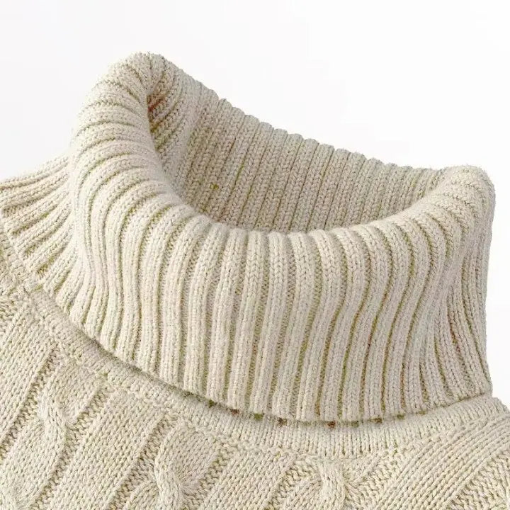 New Turtleneck Sweater Casual Men's Rollneck Knitted Sweater.