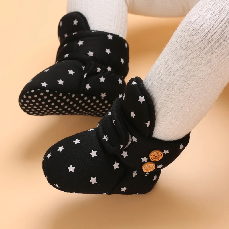 0-18M  Boots For Newborn Baby Girl Snow Boots, Winter Shoes Baby Boy Thermal Shoes.